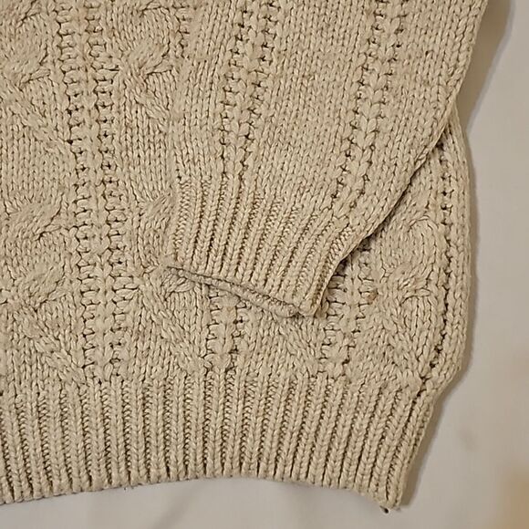 Royal faks made in Italy cable knit sweater size large - Picture 3 of 8